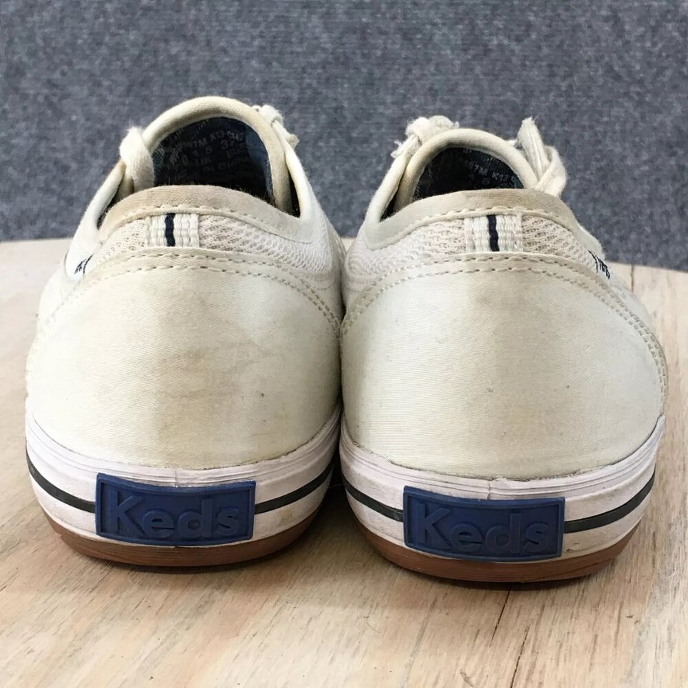 Keds Shoes Womens Lace Up Sneakers White Canvas Mesh Casual Comfort Low Top - Picture 3 of 6